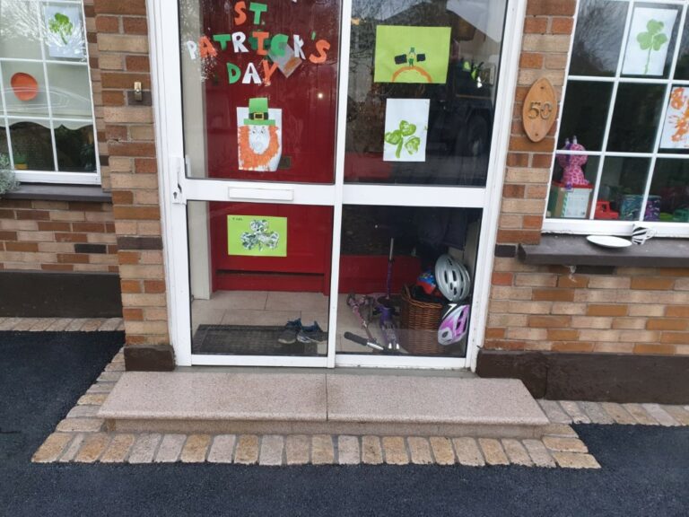 Asphalt Driveway with Buff Granite Cobbles in Dundrum, Dublin