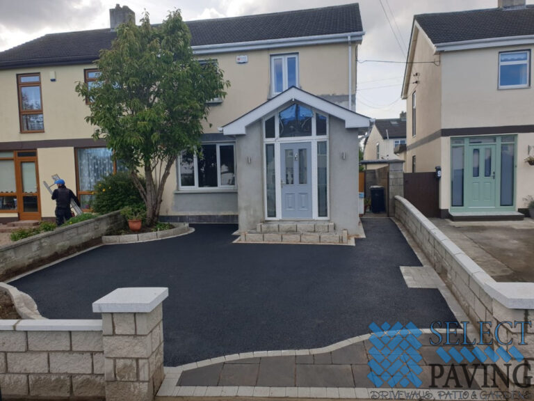 Asphalt Driveway with Flagstone Apron in Rathfarnham, Dublin