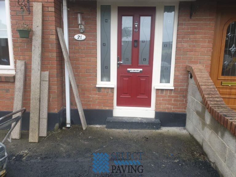 Asphalt Driveway with Flagstone Borderline in Palmerstown, Dublin