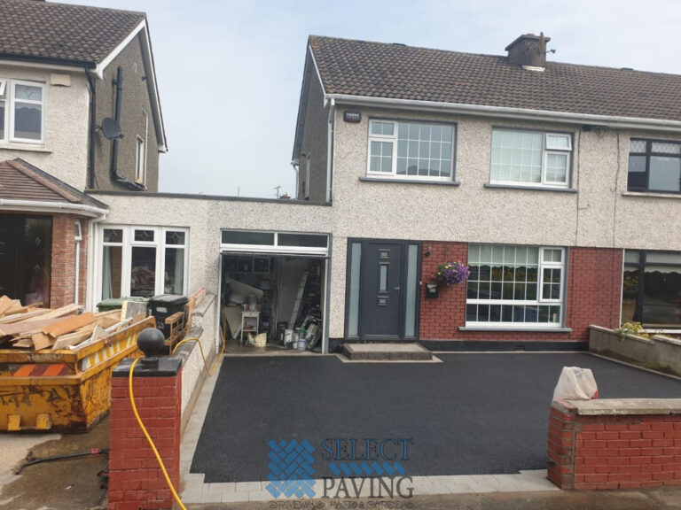 Asphalt Driveway with Granite Borderline and New Doorstep in Swords, Dublin