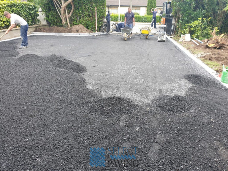 Asphalt Driveway with Granite Borderline in Cabinteely, Dublin