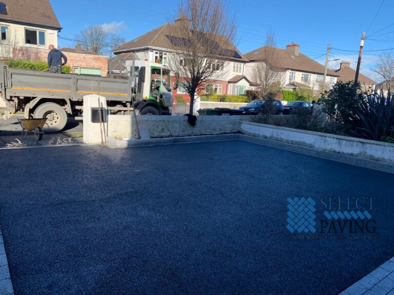 Asphalt Driveway with Granite Brick Border in Blackrock, Dublin