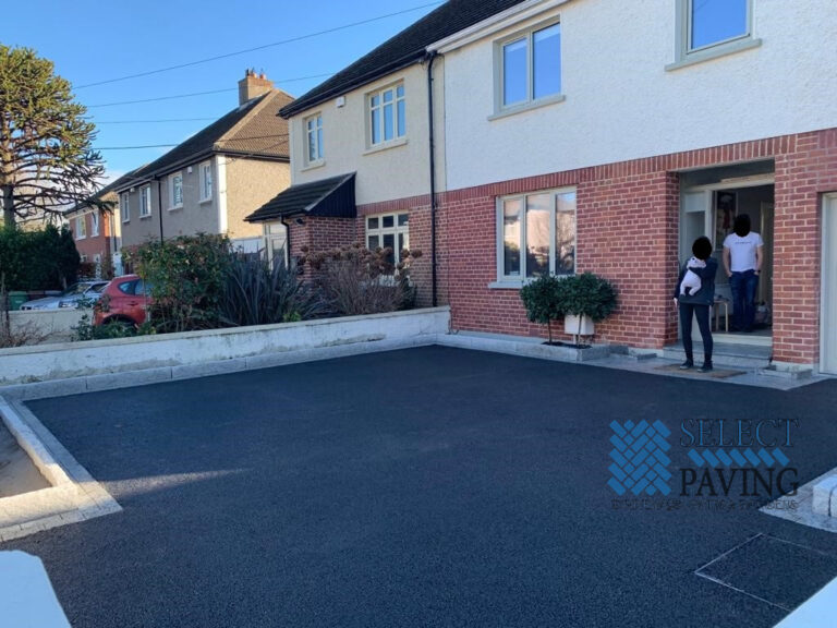 Asphalt Driveway with Granite Brick Border in Blackrock, Dublin
