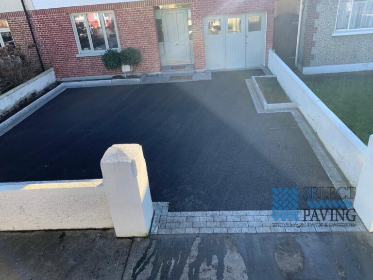Asphalt Driveway with Granite Brick Border in Blackrock, Dublin