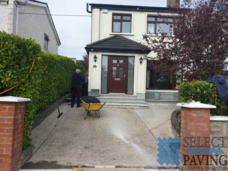 Asphalt Driveway with Granite Steps in Castleknock, Dublin