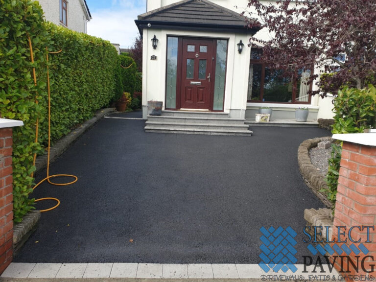Asphalt Driveway with Granite Steps in Castleknock, Dublin