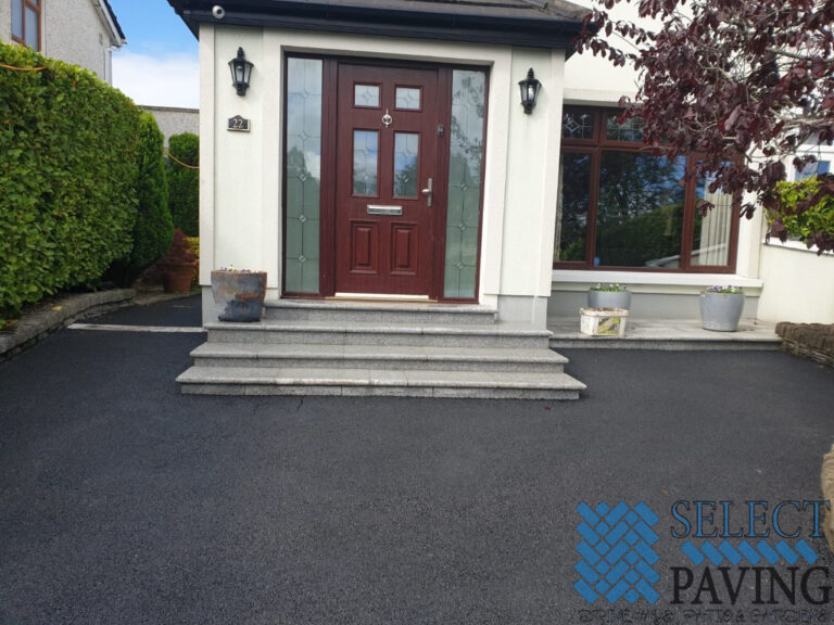 Asphalt Driveway with Granite Steps in Castleknock, Dublin