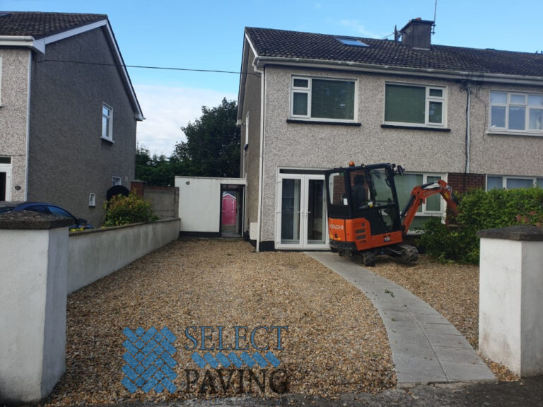 Asphalt Driveway with Paved Footpath and Roll-out Turf in Swords, Dublin