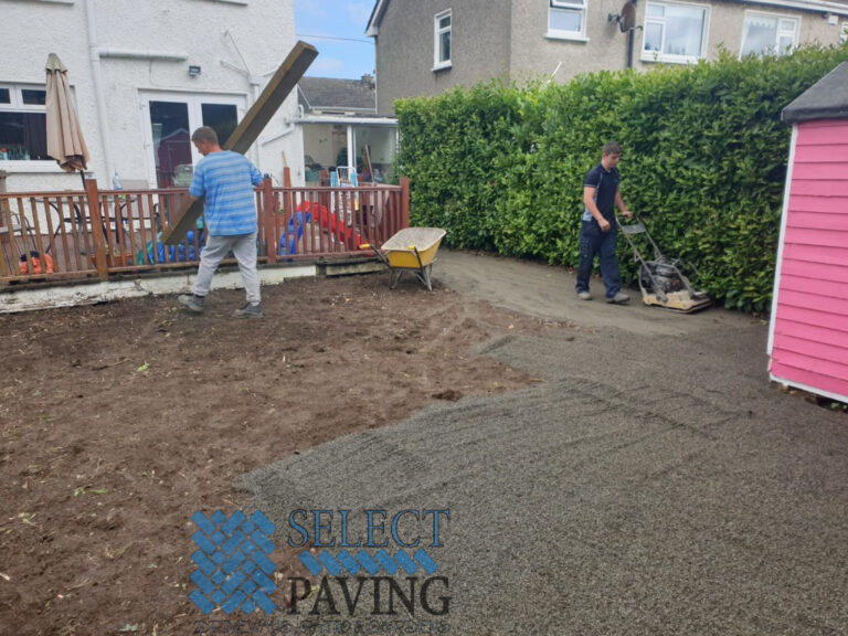 Asphalt Driveway with Paved Footpath and Roll-out Turf in Swords, Dublin
