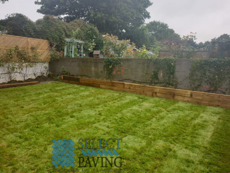 Asphalt Driveway with Paved Footpath and Roll-out Turf in Swords, Dublin