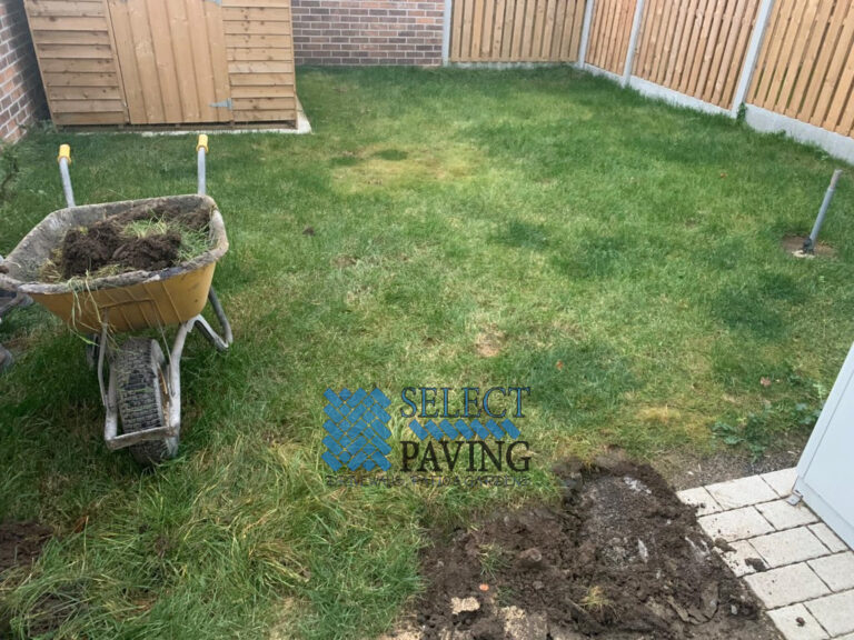 Belvedere Slab Patio with Brick Walls in Dublin