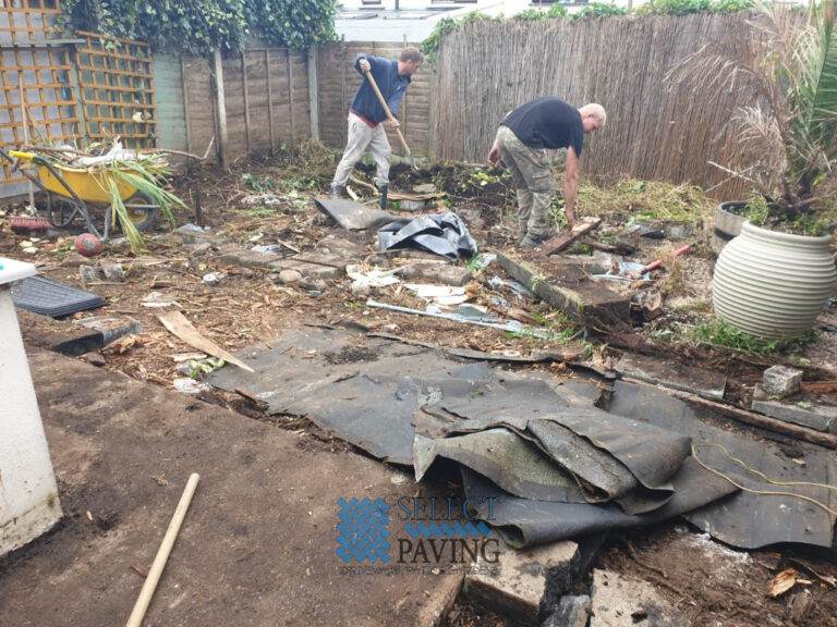Belvedere Slab Patio with Roll-Out Turf in Clondalkin, Dublin