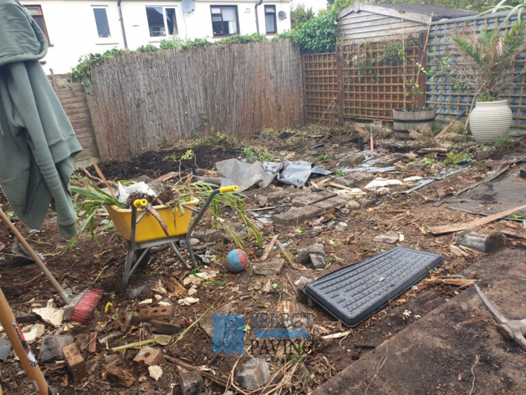 Belvedere Slab Patio with Roll-Out Turf in Clondalkin, Dublin