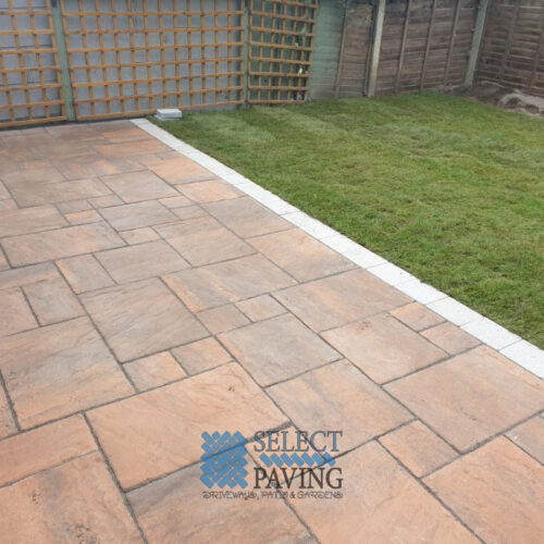 Belvedere Slab Patio with Roll-Out Turf in Clondalkin, Dublin
