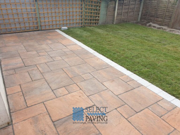Belvedere Slab Patio with Roll-Out Turf in Clondalkin, Dublin