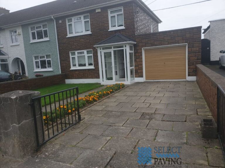 Black and Silver Brick Paving Driveway in Blanchardstown, Dublin