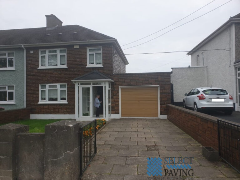 Black and Silver Brick Paving Driveway in Blanchardstown, Dublin