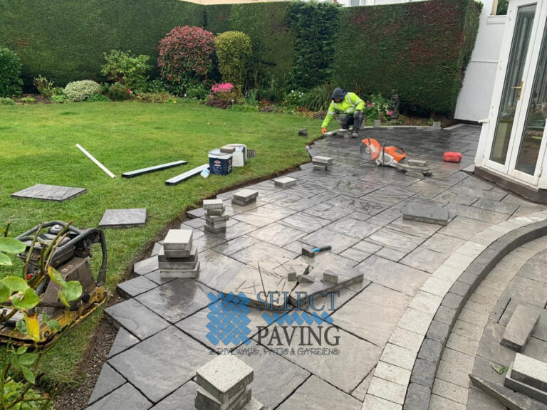 Black Granite Belvedere Patio in Malahide, Co. Dublin