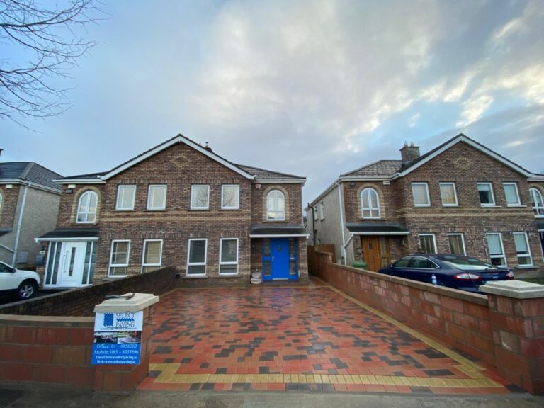 Brindle Mix Block Paving Driveway with Buff Border in Blanchardstown, Dublin