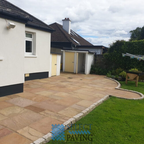 Camel Dust Sandstone Patio in Stillorgan, Dublin