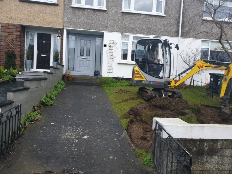 Corrib Driveway with Silver Granite Cobble Border in Coolock, Dublin