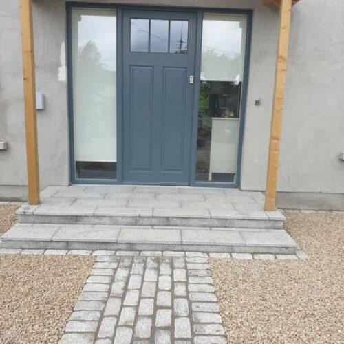 Gravel Driveway with Cobbled Pathway and Apron in Templeogue, Dublin
