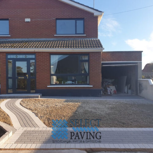 Gravel Driveway with Cobblestone Borderline in Rush, Co. Dublin