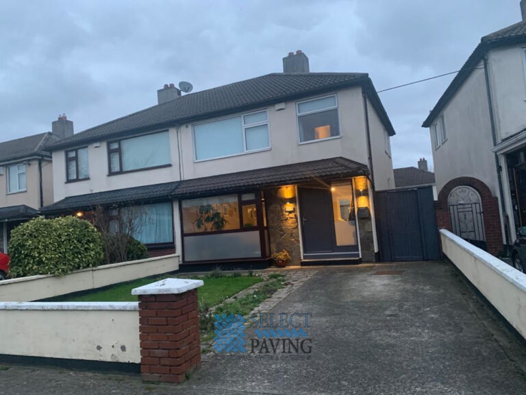 Gravel Driveway with Cobblestone Footpath and Fencing in Templeogue, Dublin