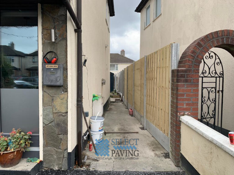 Gravel Driveway with Cobblestone Footpath and Fencing in Templeogue, Dublin