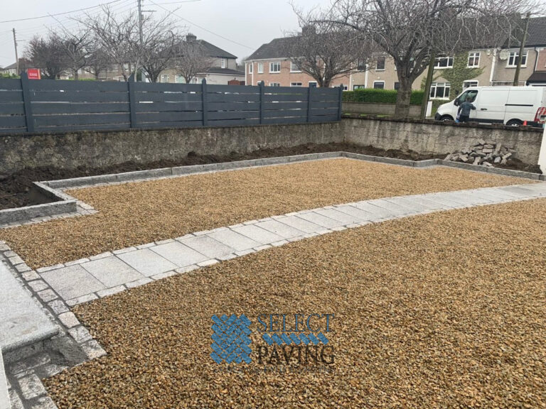 Gravel Driveway with Granite Doorstep in Templeogue, Dublin