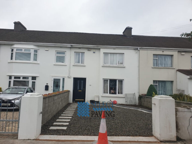 Gravel Driveway with Granite Stepping Stones in Whitehall, Dublin