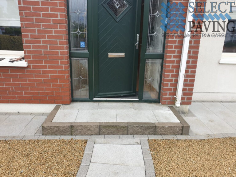 Gravel Driveway with New Pillars in Artane, Dublin