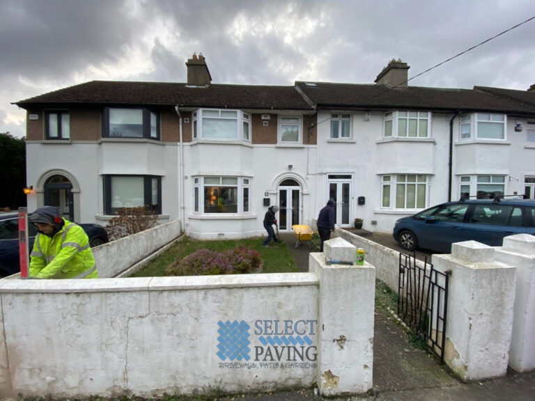 Graveled Driveway with Flagstone Pathway and Apron in Dublin