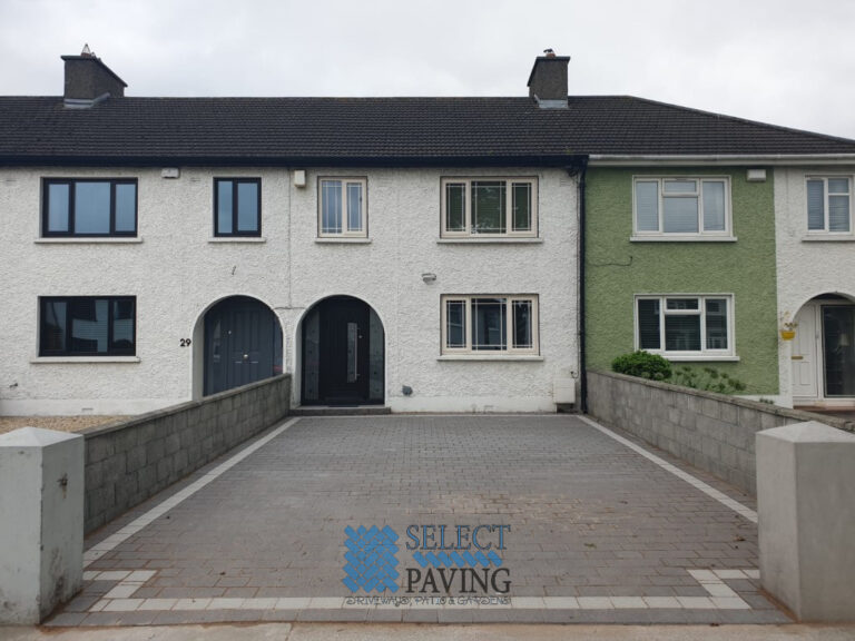 Grey Paving Brick Driveway in Stillorgan, Dublin