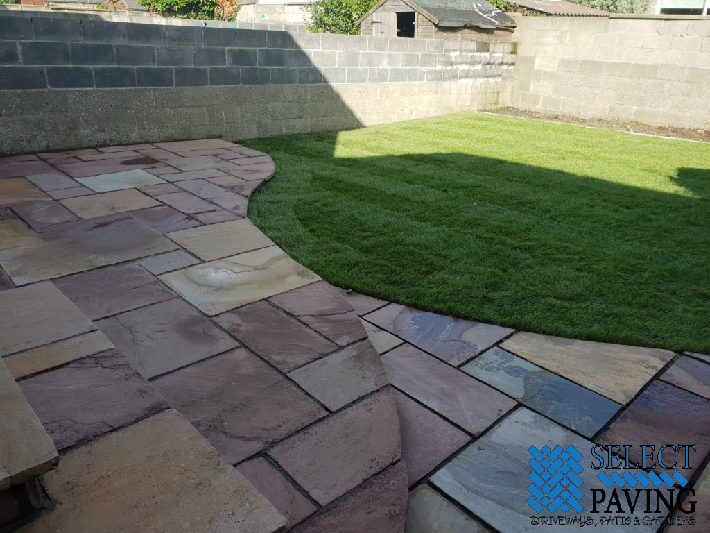 New Indian Sandstone Patio
