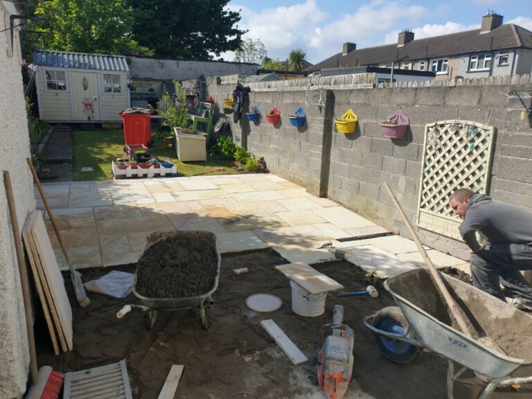 Mint Sandstone Patio in Finglas, Dublin