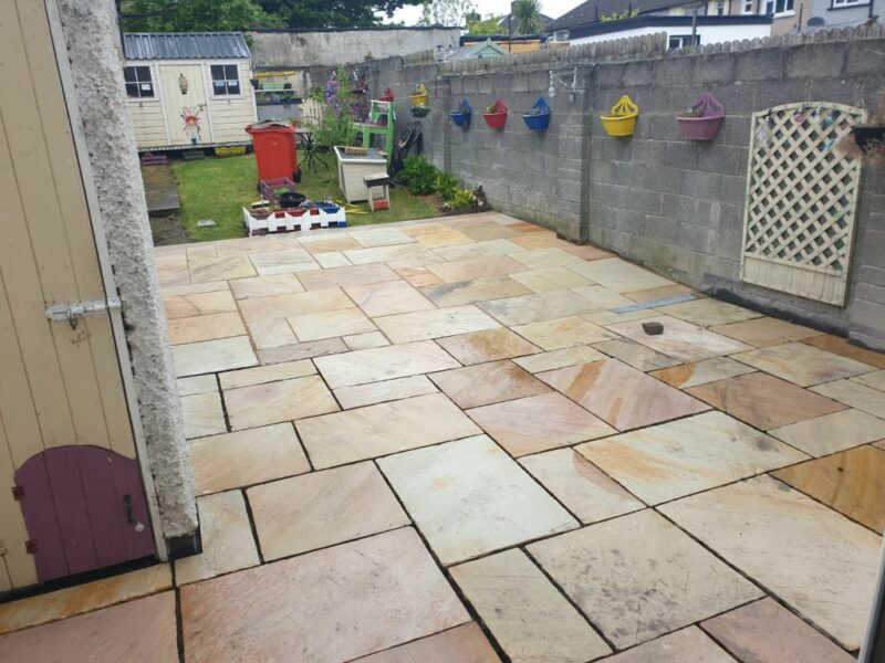 Mint Sandstone Patio in Finglas, Dublin