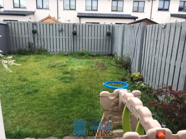 Patio with Boxed Flower-Beds and Roll-Out Grass in Lucan, Dublin