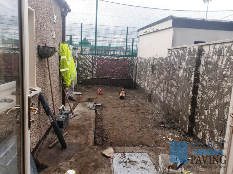Patio with Porcelain Tiles and Artificial Grass in East Wall, Dublin