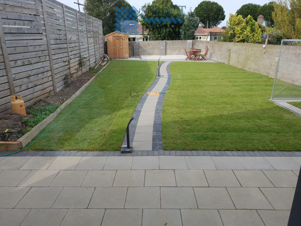 Patio Transformation With New Lawn and Garden Paving