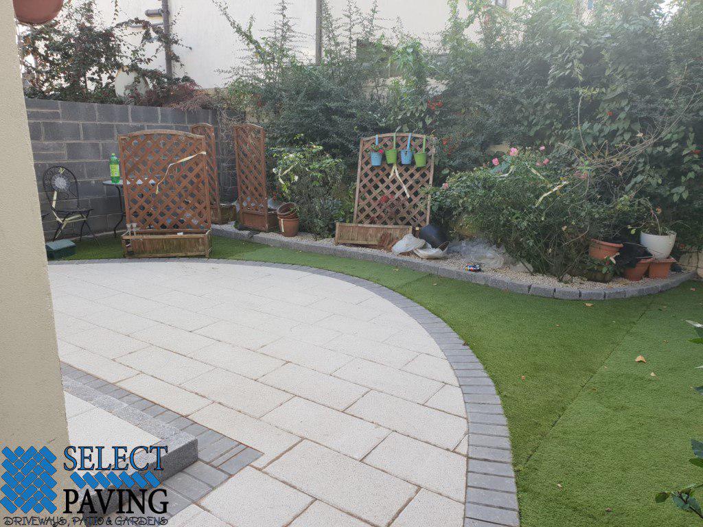 New Patio and Artificial Lawn Installation Dublin