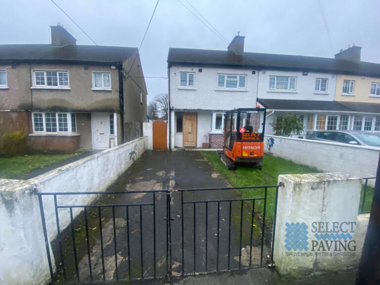 Silver and Grey Cobble Driveway in Cabra, Dublin