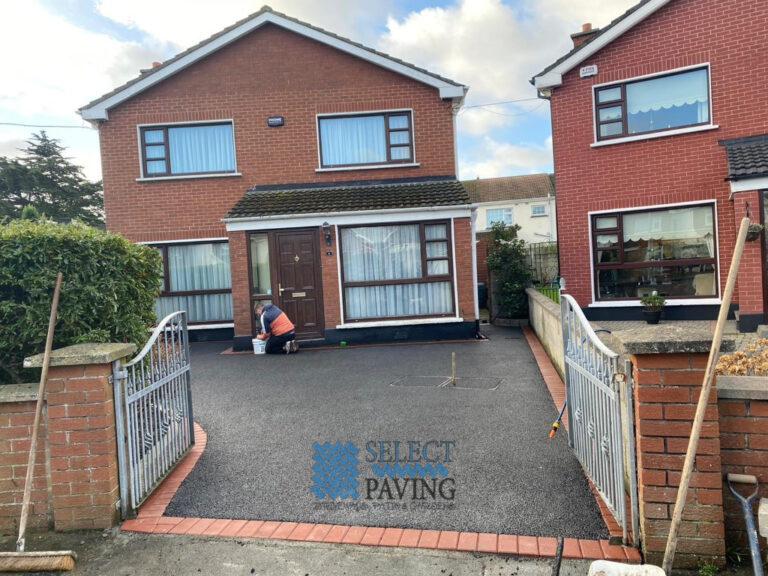 Tarmac Driveway with Double Brindle Paved Border in Swords, Dublin