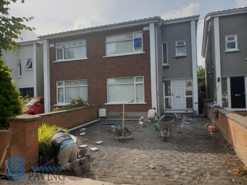 New Driveway Laid With Tarmac and Granite Border in Dublin