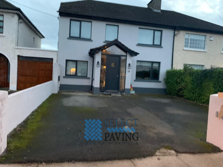 Tarmacadam Driveway with Cobblestone Borderline in Blanchardstown, Dublin